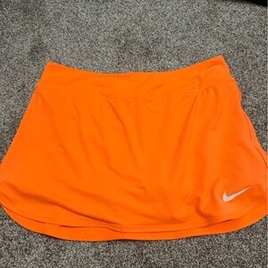 Nike Dri-FIT Bright Orange Athletic Skort with Swoosh